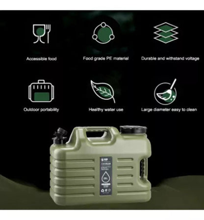 Tanque de agua 25L con grifo para emergencia