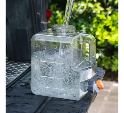 Bidón de agua 12 litros transparente con tapa