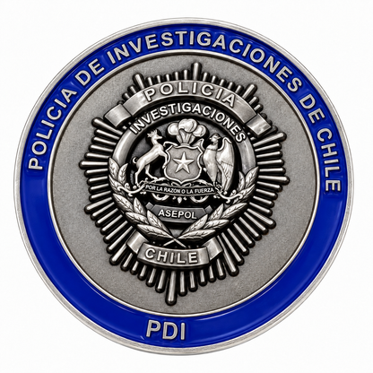 MONEDA PDI POLICÍA DE INVESTIGACIONES ASEPOL