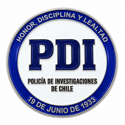 MONEDA PDI POLICÍA DE INVESTIGACIONES ASEPOL