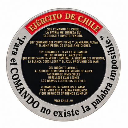 MONEDA EJERCITO DE CHILE COMANDOS ESCUELA DE PARACAIDISTAS Y FUERZAS ESPECIALES
