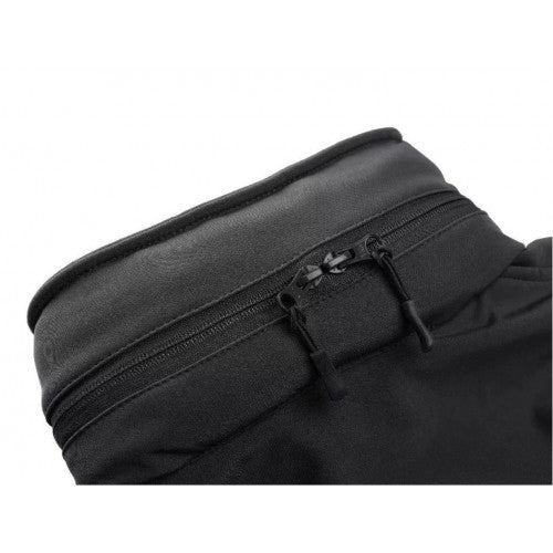 Chaqueta Softshell Negra con Capucha Oculta para Seguridad