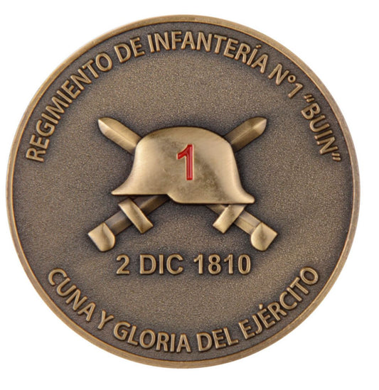 MONEDA EJERCITO DE CHILE REGIMIENTO DE INFANTERIA N°1 "BUIN"