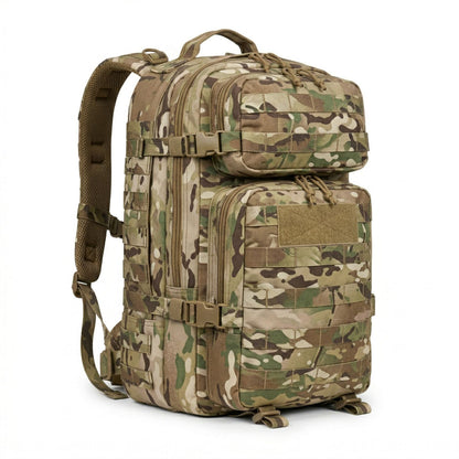 MOCHILA TÁCTICA MILITAR OUTDOOR 50 LTS FABRICACIÓN NACIONAL