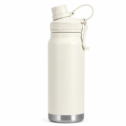 Termo Acero Inoxidable 800ml Botella Termica Agua Fria - Beige