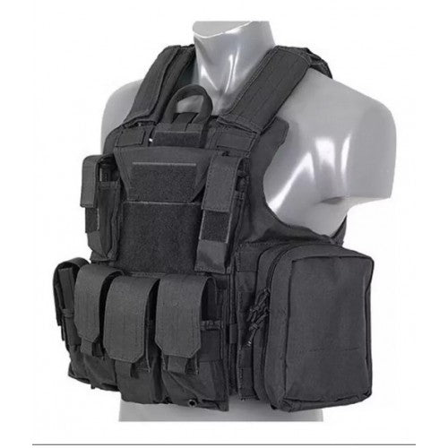 Chaleco Táctico Negro CIRAS para Guardia de Seguridad