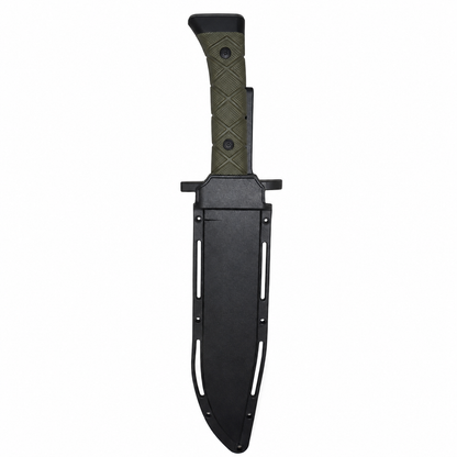 Cuchillo de Supervivencia Bayoneta 1918B vista lateral con funda