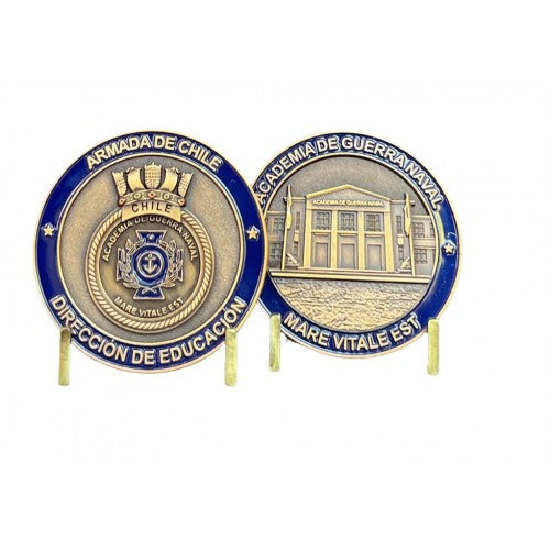 MONEDA ARMADA DE CHILE ACADEMIA GUERRA NAVAL