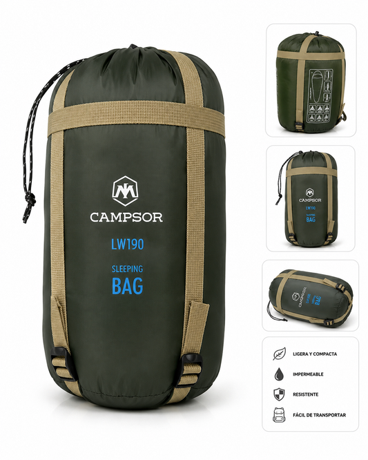 SACO DE DORMIR CAMPSOR LW190 - 700g